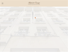 Tablet Screenshot of europe-paris-hotel.com